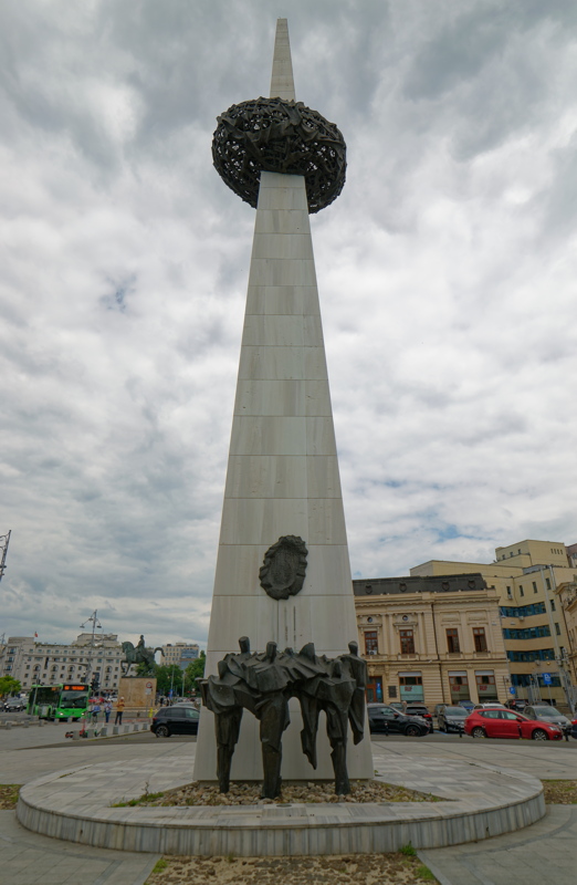 The Memorial of Rebirth in the Revolution Square from Bucharest 2